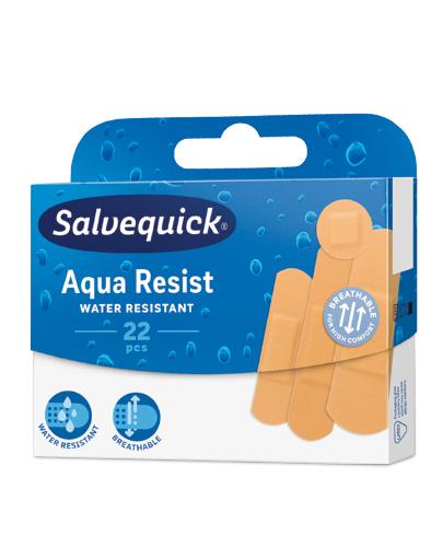 SALVEQUICK AQUA RESIST Plastry odporne na wodę i brud różne rozmiary - 22 szt.